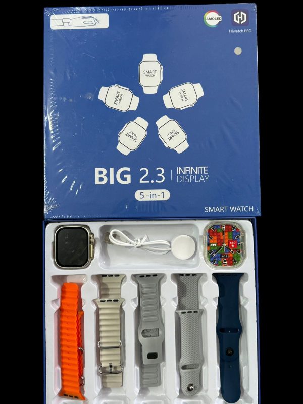 Big 2.3 Smart Watch with 5 Different Straps