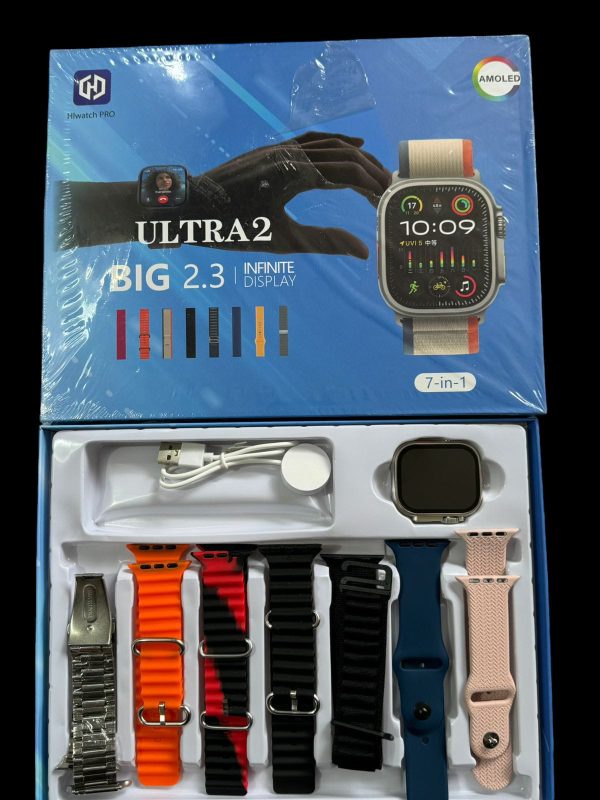 Ultra2 Big 2.3 Smart Watch with 7 Different Straps