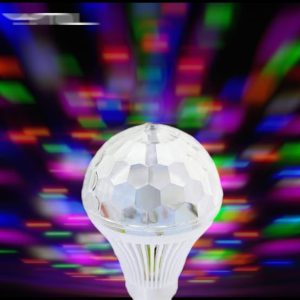 New Colorful Auto Rotating RGB LED Bulb Stage Light Bulb Lighting ...