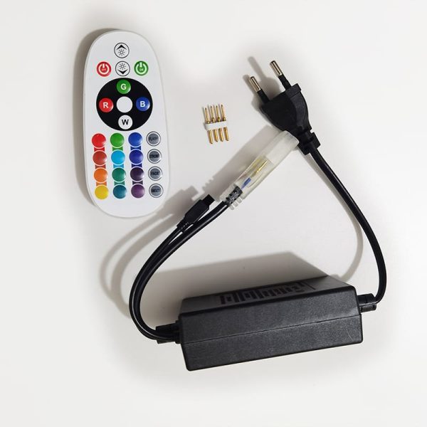 EU Power Plug RGB LED Strip