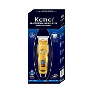 Usb Electric Hair Trimmer Rechargeable Shaver Razor Kemei Km-427